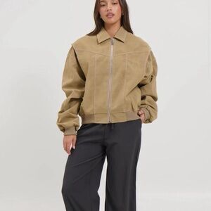 Lioness vista bomber jacket in latte